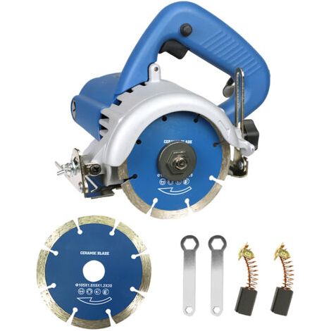 RHG Scie à béton électrique 1200WLame 110 mm pour coupe préciseVitesse 12000 tr/minCapacité de coupe 33 mm à 90° (1/5)