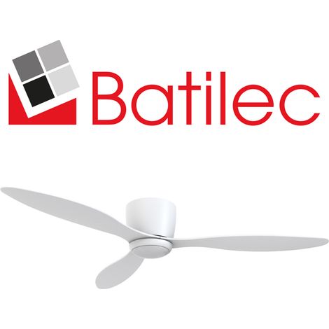 Ventilateur de plafond Soreno avec lampe LED intégrée, diamètre 132cm, modes été/hiver, moteur silencieux 6 vitesses, télécommande - BATILEC