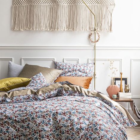 Housse de Couette imprimée en Satin de Coton