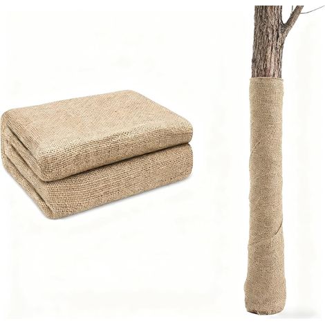 Rouleau de toile de jute naturelle de 101,6 cm x 3 m pour l'entretien des