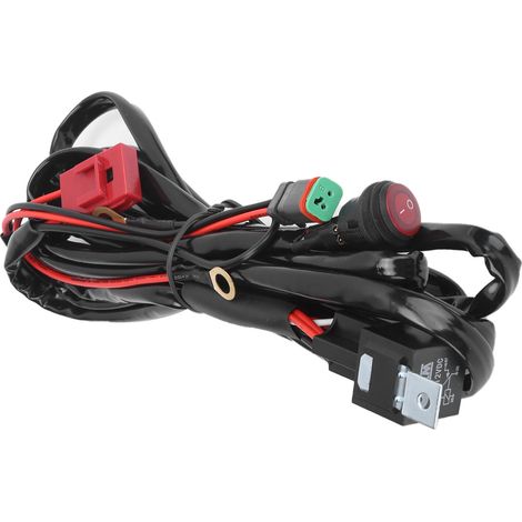 Faisceau de câbles pour projecteurs LED 40A 12V IP67 étanche avec connecteur DT pour quad, UTV et voiture (1/5)