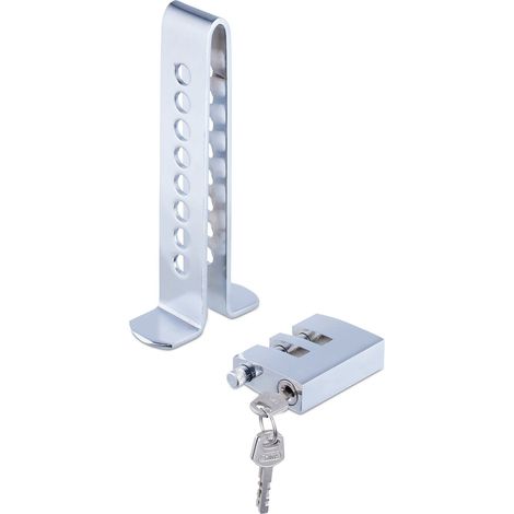 Antirrobo de pedal de coche seguridad fácil de instalar 8 ajustes de acero plateado 130013837 (1/5)