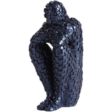 Nazalus-Vente Moderne Statue Decoration Interieur, Ornements Sculpture Abstraite, Penseur Moderne Accessoires Décoration Statuette Resine, Cadeaux Noël, Sculptures Décoratives Maison Bureau (Noir) (1/5)