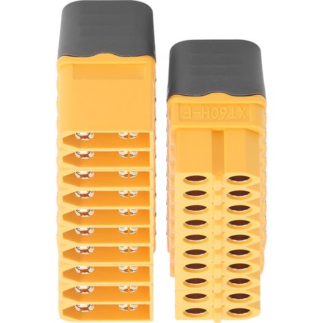 10 Paar XT60 Stecker/Buchsen mit Schutzkappe, Zubehör für RC-Flugzeugbatterien (1/5)