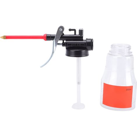 Bombe à huile haute pression 250 ml pompe manuelle en PET avec tuyau flexible long et buse, flacon de graissage plastique (1/5)