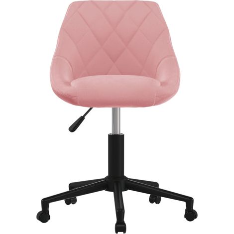 Maison Exclusive - Sedia da Pranzo Girevole Rosa in Velluto