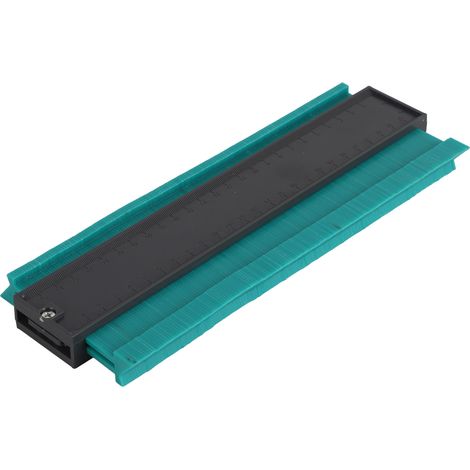 Gabarit de contour vert 10 pouces, outil multifonction de mesure d'angle irrégulier pour menuiserie, règle de reproduction de profil. (1/5)