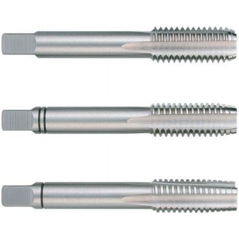 ruko-230160-juego de 3 machos para roscar a mano m din 352 hss rectificados rosca m16