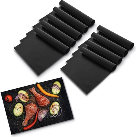 TD39 BBQ-Set mit 10 Grillmatten, 40 x 33 cm, rechteckig