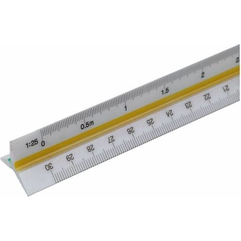 30 cm triangular metric measuring ruler for architects and engineers MUMU (1/3)