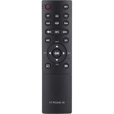 Fernbedienung für Toshiba LED-Fernseher – Einfacher Ersatz für die Modelle 32L221U, 43L621U, 49L621U, 50L711M18
