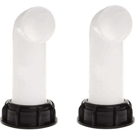 Bec de Vidange avec Ecrou IBC, 2Pcs Buse de Réservoir d'eau Raccord, Vanne Cuve a Eau, IBC Rallonge de Cuve pour Réservoirs D'eau IBC, Irrigation Agricole, Pipelines, 60MM