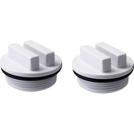 Bouchon d'hivernage et filtre de piscine SP1022C avec joint torique pour l'hivernage des piscines pendant la saison hivernale et pour la plupart des filtres de piscine Hayward Pentair (lot de 2) (1/5)
