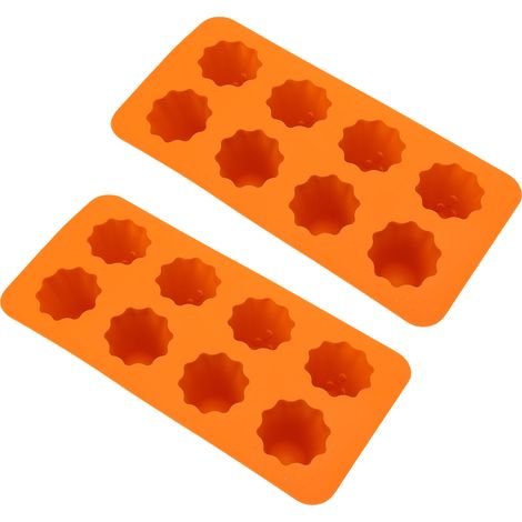 Geister-Backform aus Silikon, 8 Fächer, 3D-Geisterform, Schokoladenform für Eiswürfel, Puddings, Kuchendekorationen (1/5)