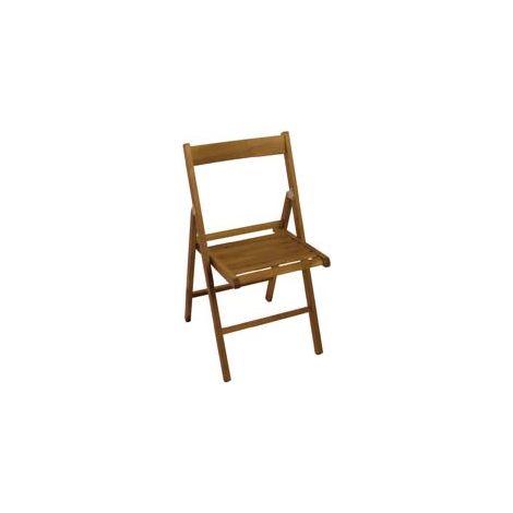 SEDIA BIRRERIA PIEGHEVOLE IN LEGNO SCURO- - cm.41,7x6,6x87,5h. (chiusa) colore noce - 4 pezzi VETTE