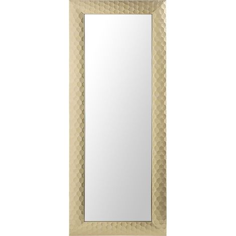 Specchio da parete dorato rettangolare 50 x 130 cm Antibes