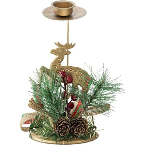 Weitere Weihnachtsdekorationen, Weihnachtskerzenhalter, Weihnachtskerzenständer, dekorativer Kerzenhalter, Partykerzenhalter, Weihnachtstischdekoration, Weihnachtsvotivkerzenhalter