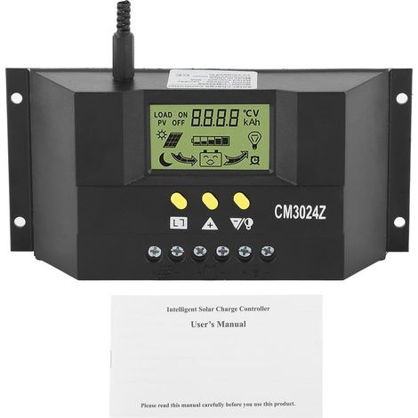 Contrôleur de Charge solaire 12V 24V 30A, régulateur PWM, affichage LCD, pour maison, industriel et Commercial (1/5)