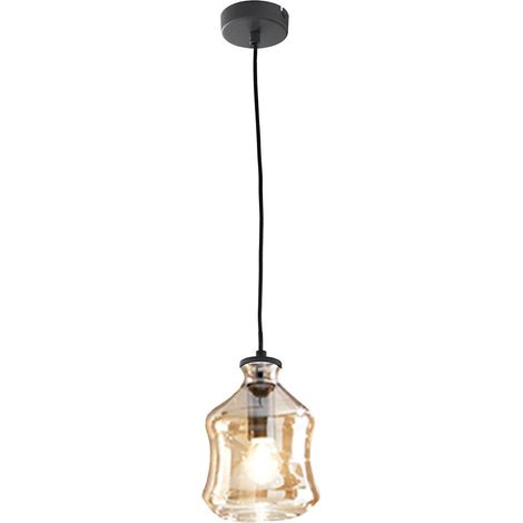 Suspension en verre fumé moderne Pin A - Orange (1/2)