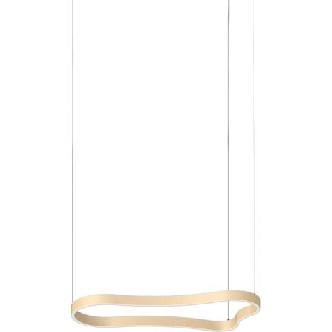 Ideal Lux WAVES 94cm integrierte LED-Pendelleuchte, Deckenleuchte, Gold, 3000K