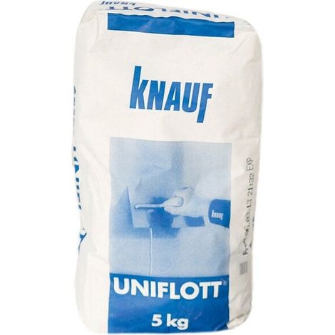 Knauf – Enduit pour bande à joint 5 kg – Poudre à délayer – Usage intérieur – Qualité A+ pour chantiers humides