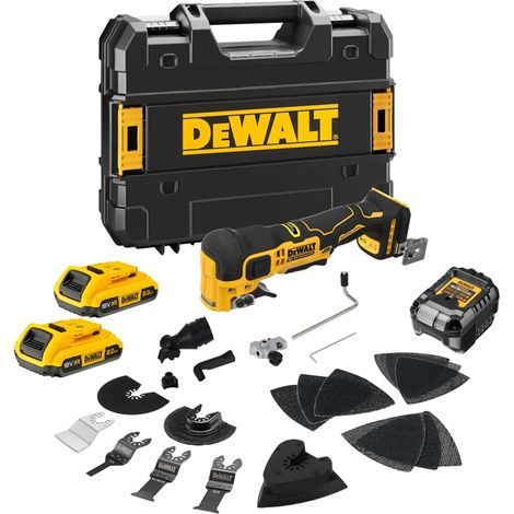 DEWALT Akku-Multi-Tool DCS358D2, 18V 2x 2,0 Ah und Ladegerät in TSTAK (1/5)