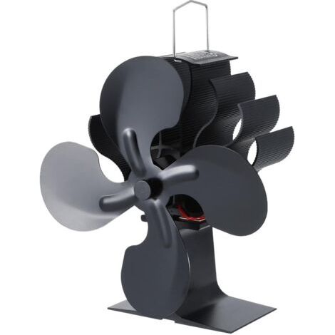 Stove fan, 4-blade stove fan, thermal stove fan, aromatherapy burner with fan, environmentally friendly and quiet fan with highly efficient heat distribution--DTEKGAZ