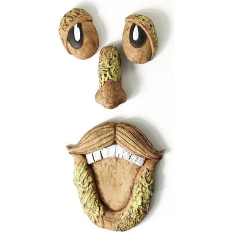 1pc 3D Alter Mann Baum Gesicht Statue Garten Dekoration Realistische Skulptur Outdoor Yard Kunst D