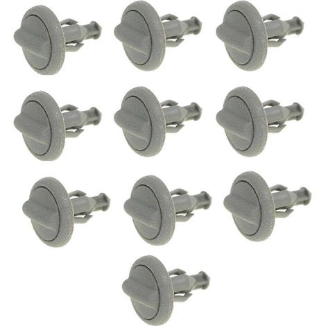 Lot de 10 clips de fixation pour tablette arrière en plastique gris, type ancien, pour Nissan Juke 799161KA3A (1/5)
