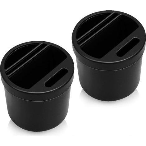 Boîte de rangement pour siège de voiture – Porte-gobelet multifonctionnel en ABS – Diamètre 7,8 cm – Hauteur 7,4 cm – 2 pièces (1/3)