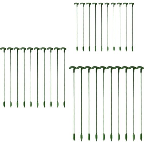 30 Pcs Garden Plant Stakes Single Stems Flower Stakes Orchid Peony Lily Rose