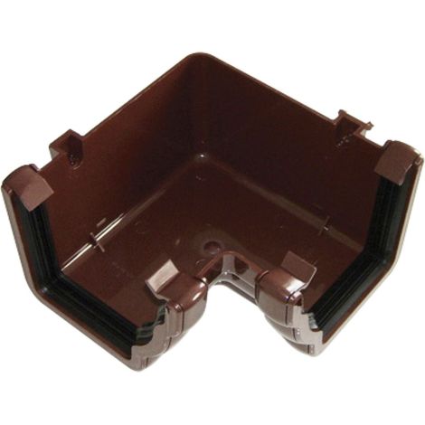FloPlast Niagara 90 Degree Internal Angle - Brown PVC Rainwater (1/2)