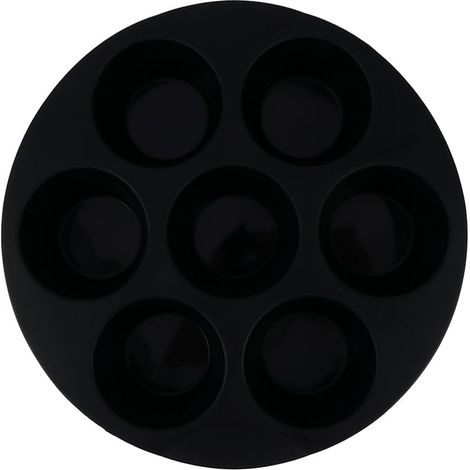 Moule A Muffins - Silicone Alimentaire - 7 Compartiments - Compatible Four Airfryer Micro-ondes Congelateur - 22 X 16 X 3 Cm (1/5)