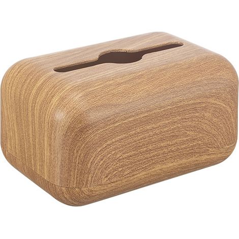 Boîtier à Mouchoirs en Bois Élégant - Rangement de Bureau ou Table Basse - Couvercle à Grain de Bois Facile à Recharger (1/5)