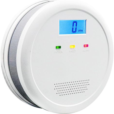 APEX Détecteur de monoxyde de carbone, alarme portable de monoxyde de carbone avec affichage numérique LCD (pile non incluse) (1/5)