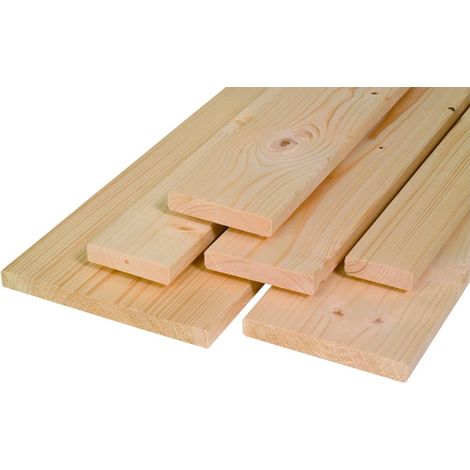 Glattkantbrett Fichte Tanne 200 x 10 cm 18 mm 4-seitig gehobelt Hobelware
