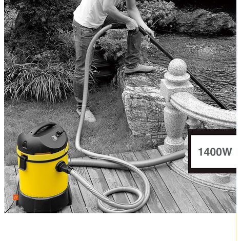 Le Poisson Qui Jardine – Aspirateur de piscine 1400W – Nettoyage de fond, vase et boue – Réservoir 30L, câble 10m pour grande liberté de mouvement (1/5)