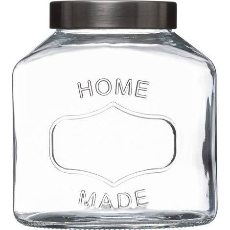 Barattolo di vetro da 1 litro con coperchio in acciaio inox - 5five (1/4)