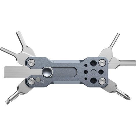 Multifunctional wrench set,  folding screwdriver kit,  wrench set,  portable hand tool set,  4 Allen wrenches (2.5,  3,  4,  3/16"),  1 flathead screwdriver,  universal wrench (1/5)