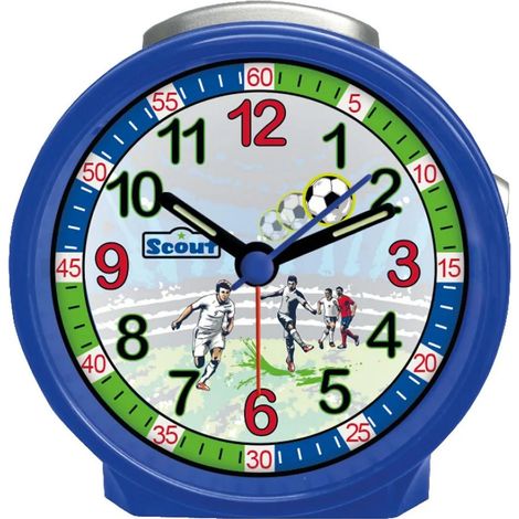 Réveil enfant Scout 280001033 FRIENDS Football Bleu (1/5)