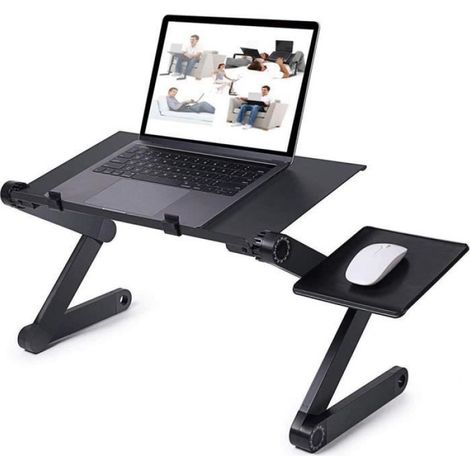 Table de Lit pour Ordinateur Portable - - HSTURYZ - Réglable - Pliant - 42x26cm (1/3)