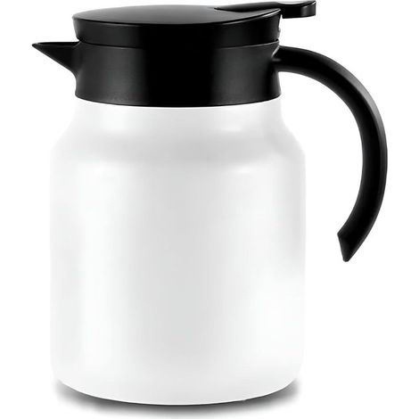Teekanne Teekanne mit Filter Doppelwandige Vakuum Thermoskanne Edelstahl Teekanne Orange (1/5)