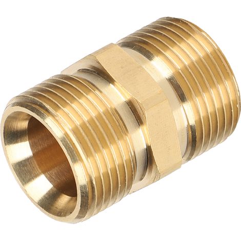Hochdruck-Sprühgerät-Adapter aus Messing, M22 metrisches Außengewinde, 14 mm Schlauchanschlusskupplung (1/5)