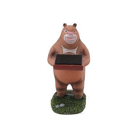 Handgefertigter Uhrenständer aus Kunstharz, dekoratives Uhrendisplay-Modell, brauner Bär (1/5)