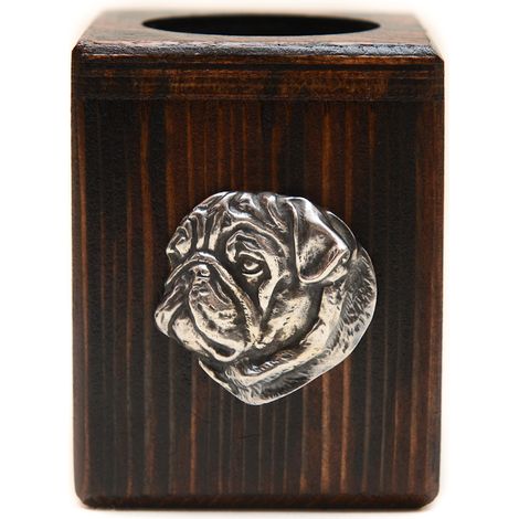 Carlin I, carlin – chandelier en bois en forme de chien, un souvenir unique après la perte d'un animal de compagnie, réalisé artisanalement par Art-Dog. (1/5)