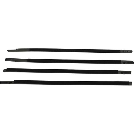 Garniture de fenêtre auto 4 pièces 72450 TEA T01 Joint de vitre latéral pour Civic Berline 2016-2021, moulure de caisse extérieure noir (1/5)