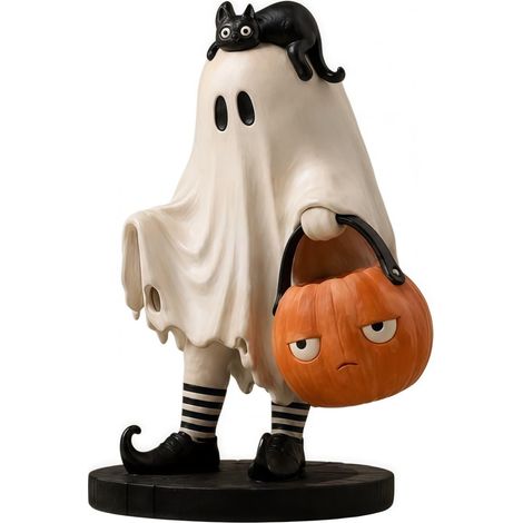 Wetterfeste Standgeist Figur Halloween Deko für Eingang Garten – ideal für Fenster, Garten und die Haustür (1/5)