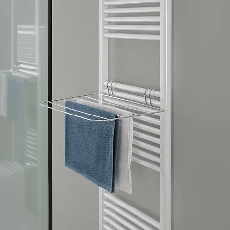 Stendibiancheria universale per termoarredo in acciaio cromo 51x28 (1/4)