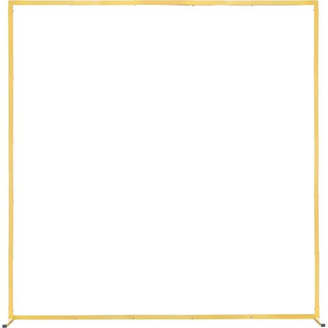 Arche decorative 2x2m structure stable montage facile metal or carre mariage anniversaire fete celebration installation facile (1/5)
