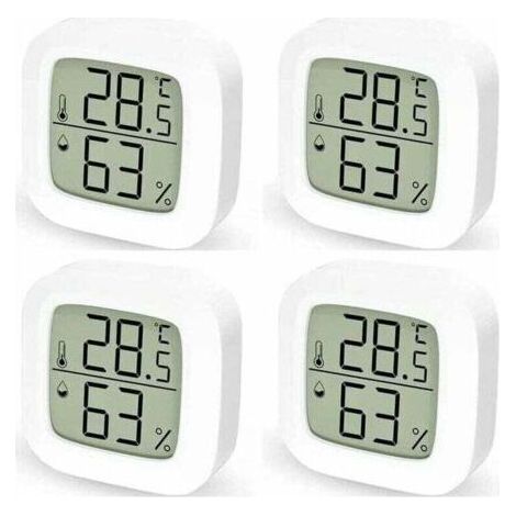 Innenthermometer für Zuhause, 4er-Pack Digitales Thermometer-Hygrometer, Digitales Thermometer für Schlafzimmer (1/4)